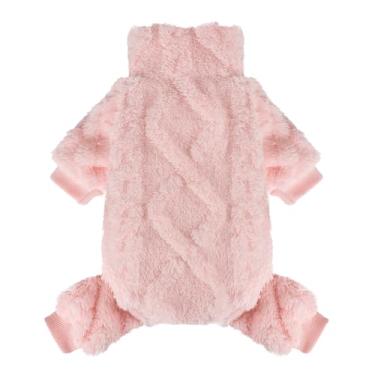 Imagem de Suéter de lã para cães, roupas de inverno para cães pequenos, meninas, meninos, pijamas quentes para cães, roupas para animais de estimação, macacões para cães