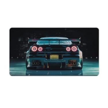 Imagem de Tapete de mesa retrô clássico R32 Tail Cool JDM Tapete de mouse pad antiderrapante grande material de escritório tapete de mesa de borracha impermeável para escritório jogo casa 40 x 75 cm