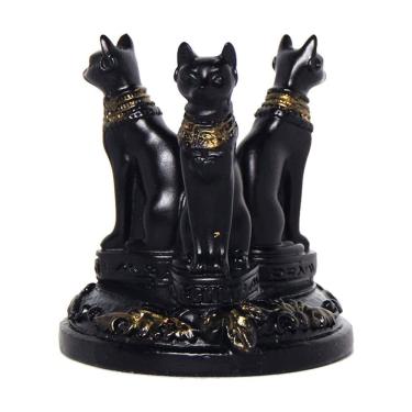 Imagem de Estatueta, escultura, estátua, deus gato egípcio, bugigangas para casa