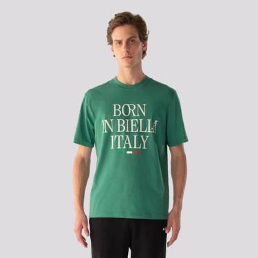 Imagem de Camiseta Fila Comfort Born In Biella Letter Verde, M