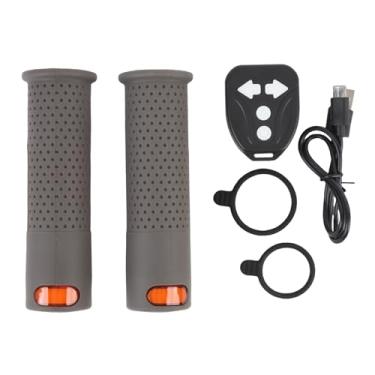 Imagem de RiToEasysports Sinais de Volta, Borracha Sem Fio Controle Remoto Apertos Luz Guiador Scooter Elétrico Acessórios Apto para M365 Scooter Elétrico (Cinza)