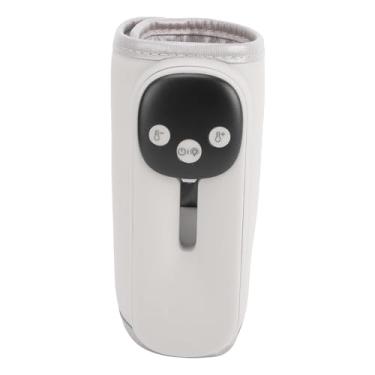 Imagem de Asixxsix Aquecedor de mamadeiras portátil para viagem, 11 configurações de temperatura Aquecedor de mamadeiras sem fio com display digital Luz noturna, aquecedor de mamadeiras (Bege)