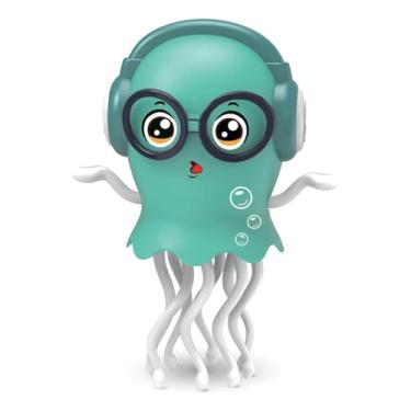 Imagem de Polvo Fujão Dançante Elétrico com Luz e Som, Brinquedo Sensorial Musical, 3+ Anos