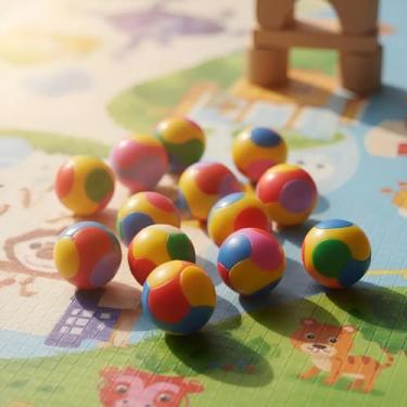 Imagem de Conjunto 50 Brinquedinhos: Mini Brinquedo Plástico Nacional Kit Lembrancinha Mimo Prenda Sacolinha Surpresa Festas (50 Bola Mágica P)