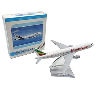 Imagem de 1/400 Scale Ethiopian Cargo B777F Airplane Model Alloy Model Diecast Plane High Simulation Model for Collection