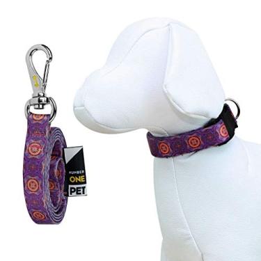 Imagem de Coleira e Guia Para Cachorro Number One Mandala