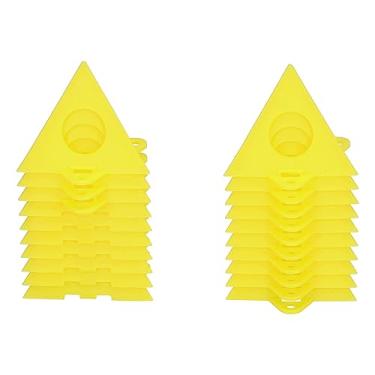 Imagem de Acouto Kit de Suporte de Pintura Triangular de 20 Peças para Molduras de Fotos e Painéis de Portas para Carpintaria - Design Conveniente e que Economiza Espaço