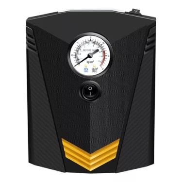 Imagem de Bomba Compressor Portatil Para Encher Pneu De Carro, Bike, Moto, Bola, Eletrica 12v, Pressão Máx 150 com lanterna.