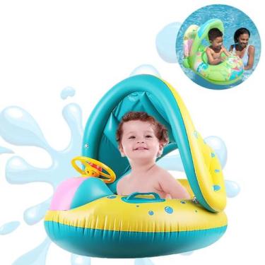 Imagem de Boia Bote Bebê Fralda Infantil Inflável Proteção Cobertura - Lirena Ba