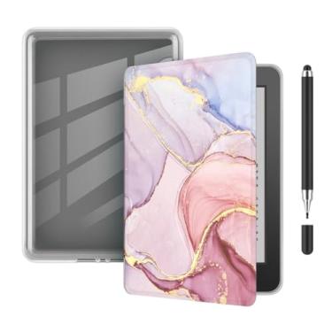 Imagem de Akacy Capa leve de TPU transparente e macia com padrão pintado para Kindle Paperwhite 6,8 (Geração 2021, números de modelo M2L3EK), fina e leve, com despertar/hibernar automático (8)