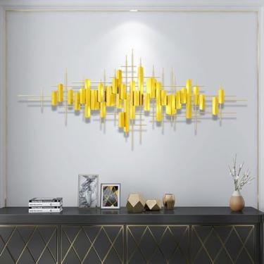 Imagem de Decoração de parede de metal para casa, esculturas de parede de ferro 3D, decoração para pendurar na parede, arte moderna em metal, para sala de estar, quarto, sala de jantar, escritório, escritório