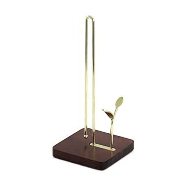 Imagem de Acessórios de cozinha Suporte de rolo de toalha de papel de bancada, suporte de papel toalha para cozinha, dispensador de rolo de papel higiênico (cor: D) (D)