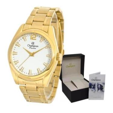 Imagem de Relógio Original de Pulso Cifras Dourado Feminino Champion-Feminino