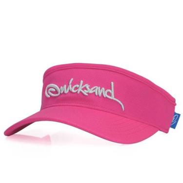 Imagem de Viseira Quicksand Bordada Rosa e Branca