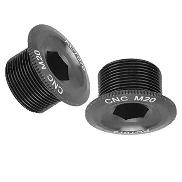 Imagem de Generic 2 Parafusos de Braço de Manivela de Bicicleta de Liga de Alumínio de Alta Resistência para Fixação Profissional, Tampa de Parafuso de Manivela de 0,8 Polegadas para Entusiastas de Ciclismo