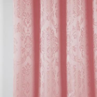 Imagem de Divisória de cortina, 0,90m x 2,05m | Adequada para salas de estar, cozinhas, quartos e corredores, com vidro e bancada(Rosa BB,1 UNIDADE)