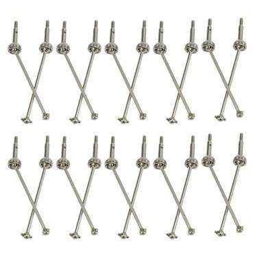 Imagem de MYHWDRNU Peças de carro RC compatíveis com Wltoys 144001 1/14 RC Drift para acessórios de peças de carros de corrida, 20 peças, controle remoto para eixo de transmissão universal