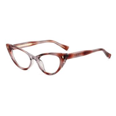 Imagem de HPIRME Óculos femininos com armação de acetato, estilo fashion (3)