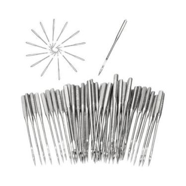 Imagem de Agulhas universais para máquina de costura doméstica 50 peças - NONE, 
