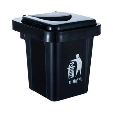 Imagem de Cinzeiro De Parede Em Aço Inoxidável Com Tampa, Formato Lixeira, À Pro