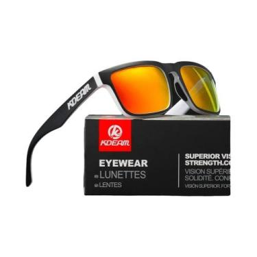 Imagem de Óculos De Sol Polarizados Quadrados Masculinos KDEAM 2022 Para Estilo 