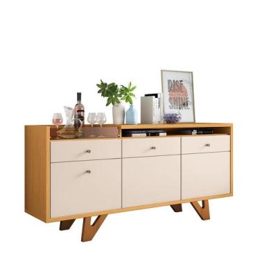 Imagem de Aparador Buffet Sala Sollare Com Pés Madeira Maciça - HB Móveis, Cinam