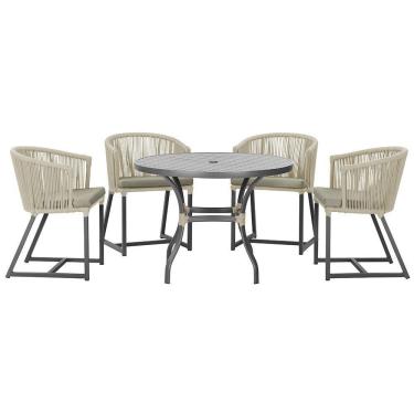 Imagem de Mesa Com 4 Cadeiras E Noronha Estofado 8 Trama Original Rami