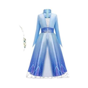 Imagem de Fantasia De Cosplay Da Princesa Elsa 2 Para Meninas, Vestido De Carnav