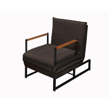 Imagem de Poltrona Cama 3 Em 1 Reclinável Versati Puff Retrátil Chaise Moderno I