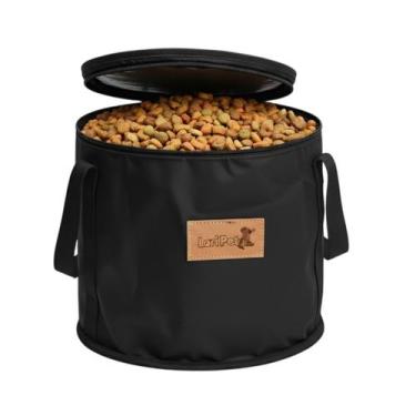 Imagem de Conteiner Bolsa Porta Ração 7kg Resistente Impermeável para Cães e Gat