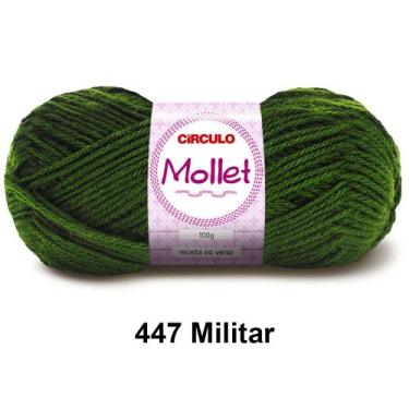 Imagem de Lã Fio Mollet Círculo 100g 200m Novelo - Tricô e Crochê 1/2, 447 - Mil