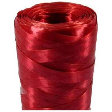 Imagem de Fitilho Decorativo Embrulho Presente 5Mmx50M Vermelho C/10 - Em Festa 