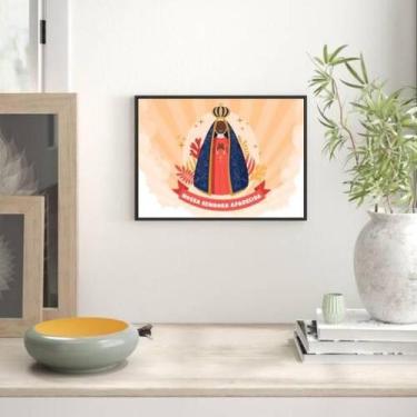 Imagem de Quadro Decorativo Nossa Senhora Aparecida Horizontal - Quadros On-Line