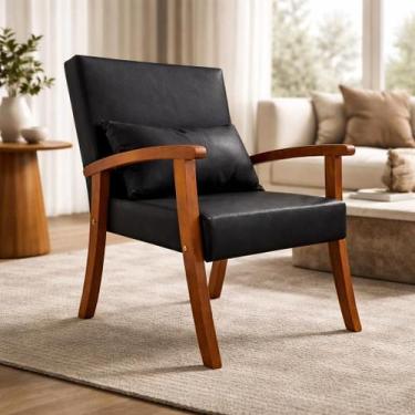 Imagem de Kit 2 Poltronas Jade Tecido material sintético Para Sala De Estar Mode