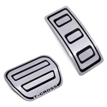 Imagem de Pedaleira Freio Acelerador Aço Inox Tcross Automatico 2022