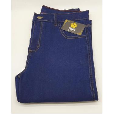 Imagem de Calça Jeans Lycra Tradicional Serviço Masculina Reforçada - Dverso, 42