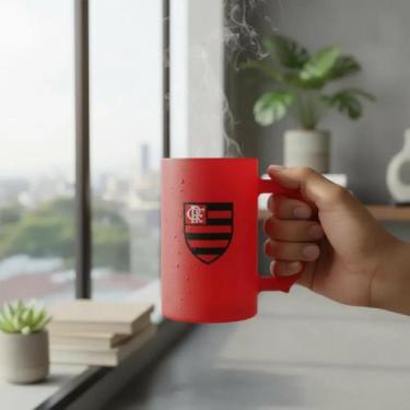 Imagem de Caneca vidro berlim fosca lata flamengo - BRASFOOT