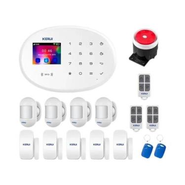 Imagem de Kit De Sistema De Alarme Inteligente WIFI GSM Com Sensor De Porta, Det