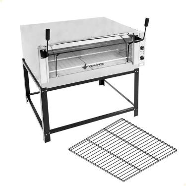 Imagem de Forno Industrial Venâncio Roma Inox 110cm Elétrico 220V Pedra Refratária FERI110 15539 +Grelha Extra