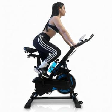 Imagem de Bicicleta Ergométrica Spinning Roda Inércia 17 kg Profissional Academi