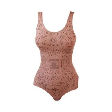 Imagem de Body Modelador plus Size Sem Costura Com Controle Abdominal, Efeito Ba