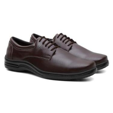 Imagem de Sapato Oxford Social Masculino Cadarço Linha Conforto Versátil Macio-Masculino