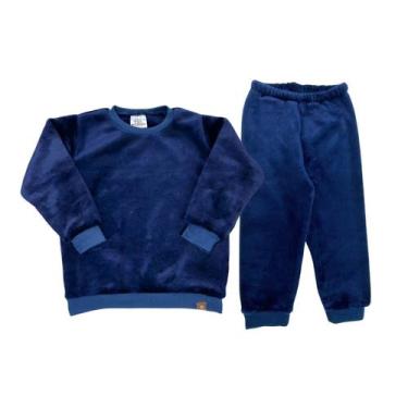 Imagem de Conjunto Inverno Blusão + Calça Fleece Agasalho Peluciado - Fofotinhos