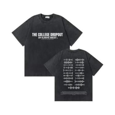 Imagem de Camiseta Masculina Oversized Vintage Kanye West Com Estampa De Urso De