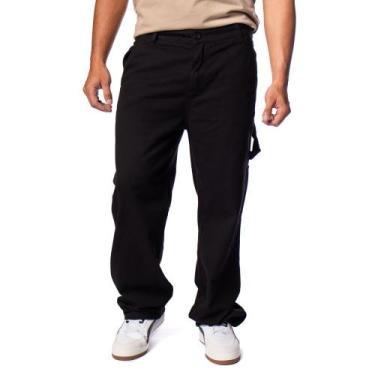 Imagem de Calça Masculina Max Denim Skater Sarja Preto, Preto, 40