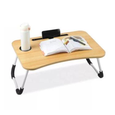 Imagem de Suporte Mesa De Notebook Portátil Dobrável Madeira Com Apoio - Yeet