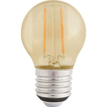 Imagem de Lâmpada Led De Filamento Tramontina G45 4 W 2200 K Luz Amarela Em Vidr