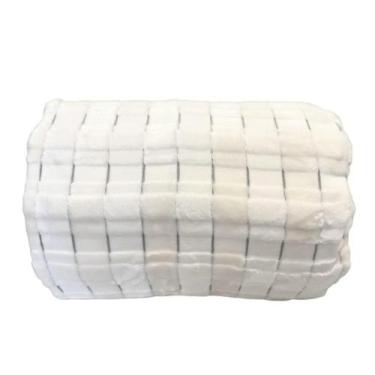 Imagem de Cobertor Jolitex Casal Lk Art Decor 180x220, UN, Branco