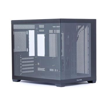 Imagem de Gabinete gamer micro atx sem fan sem fonte round5 blast black r5-blast