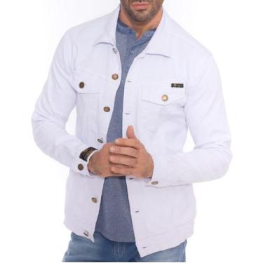 Imagem de Jaqueta Jeans Masculina slim Fit Básica Sarja Justa - Lilih-Leon Aut, 